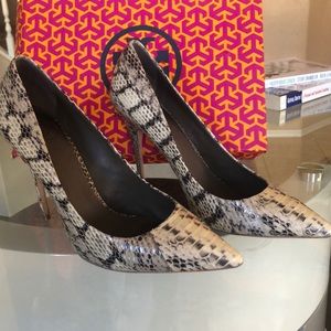 Tory Burch Snakeskin Pumps